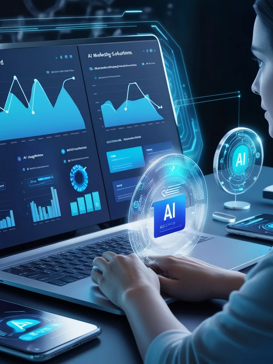 Marketing analyst reviewing campaign targeting and audience data on a dashboard
