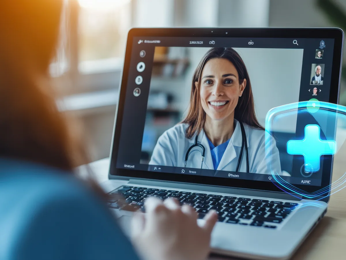 AI chat interface showing a patient asking for a local healthcare provider recommendation