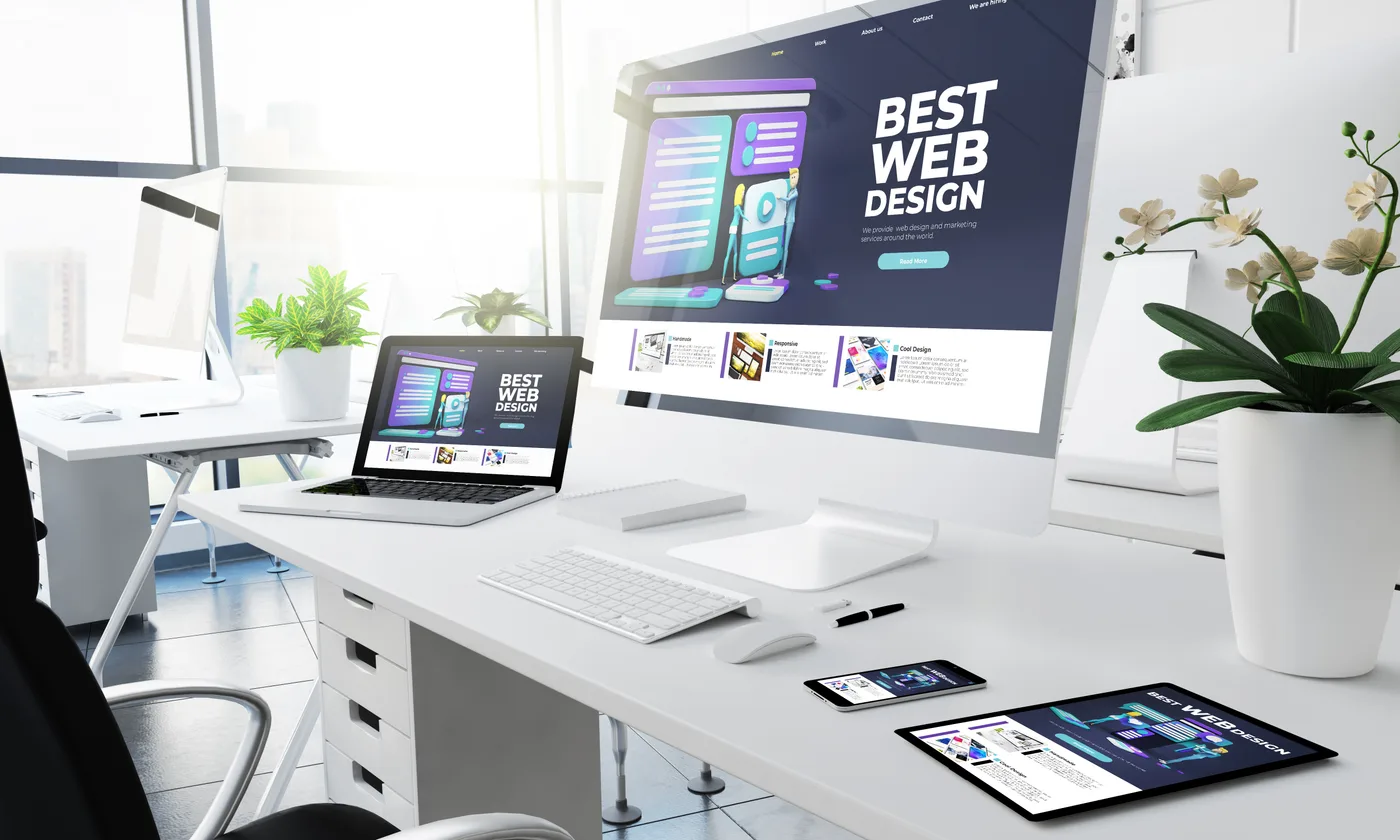 Campaign landing experience shown across mobile and desktop