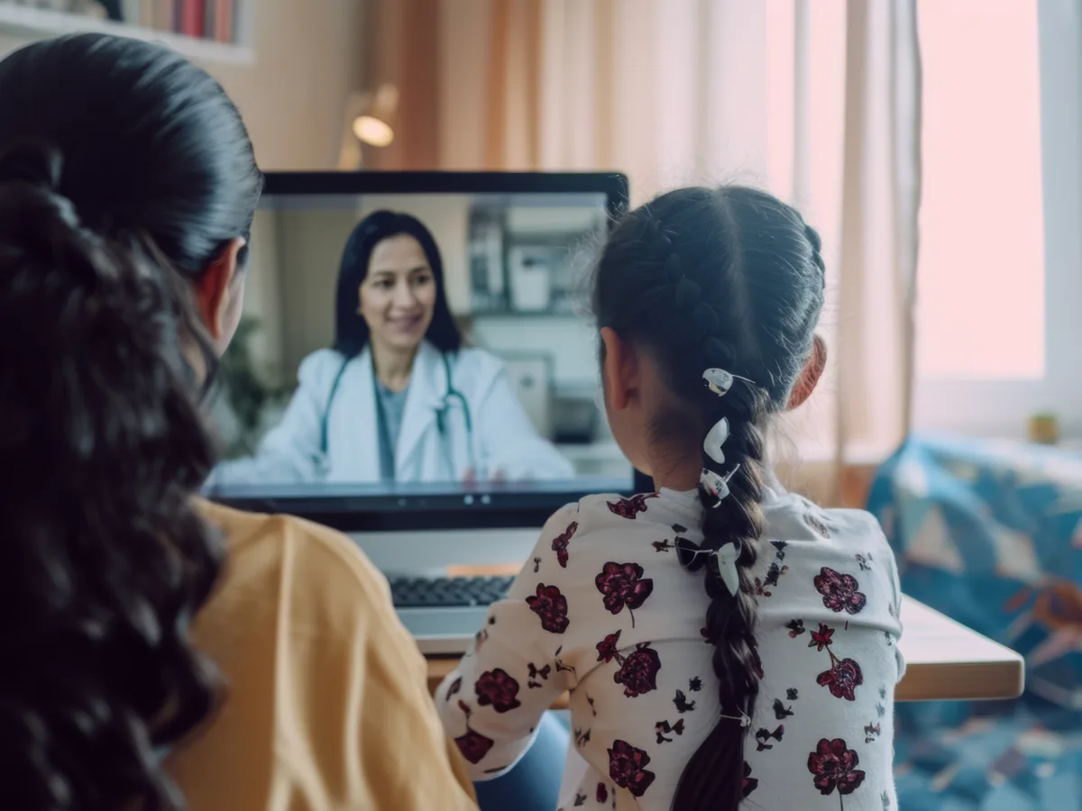 Patient asking an AI assistant to recommend a local dentist