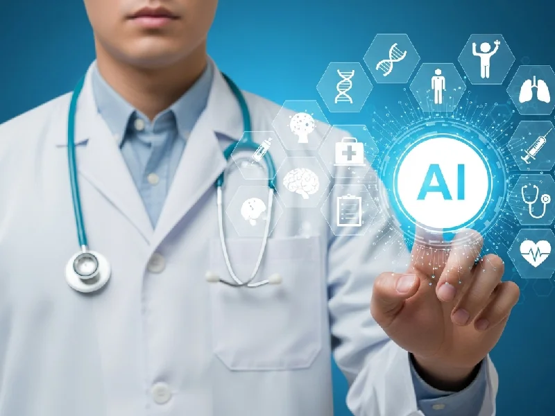 AI-powered marketing analytics dashboard with healthcare data
