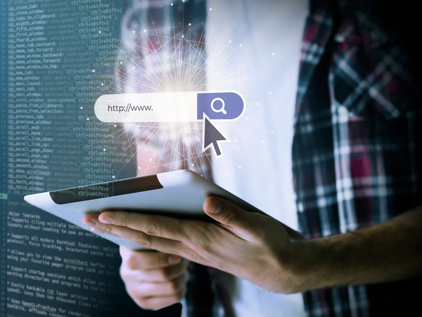 Person opening an email newsletter on a mobile phone