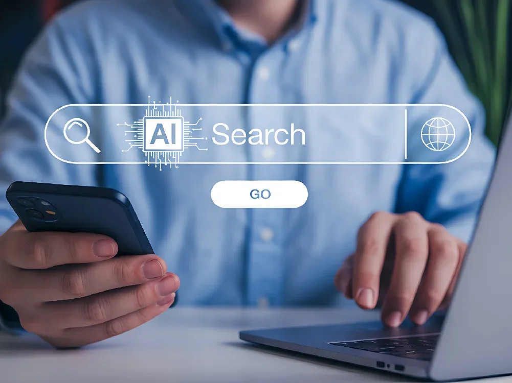 AI chat interface showing patient asking for healthcare provider recommendations