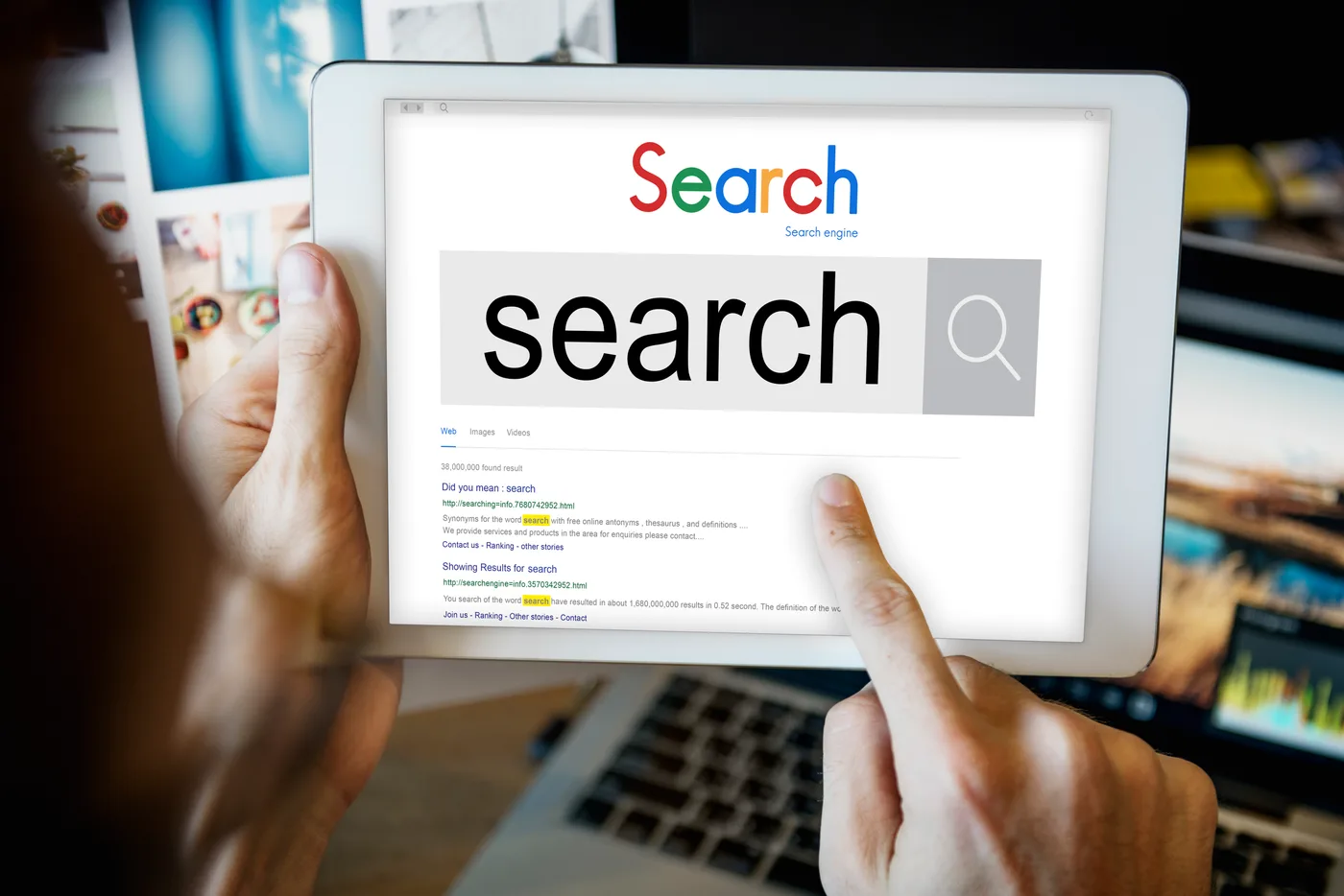 AI chat interface showing property management company recommendations for a local search