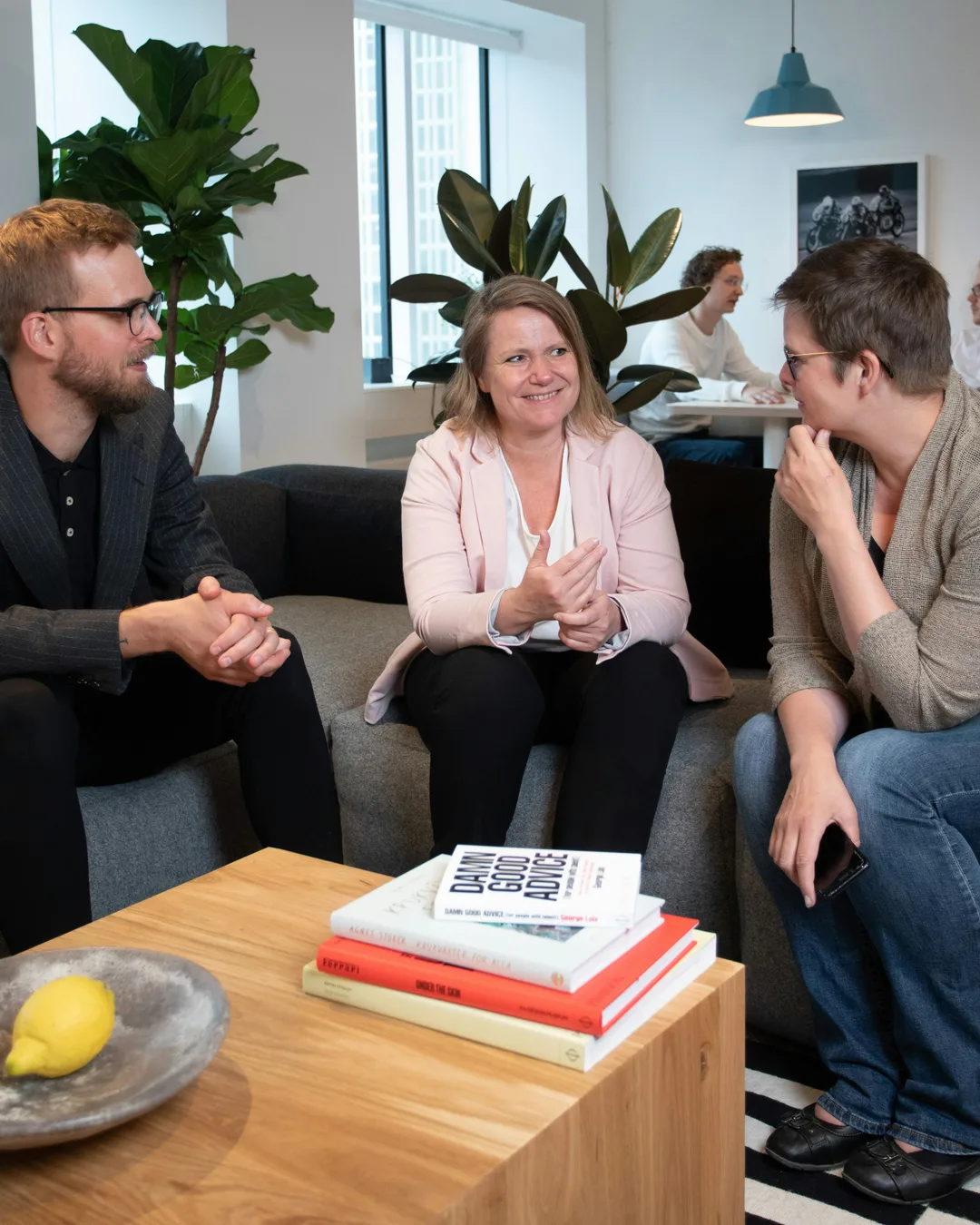 Healthcare marketing agency team planning a patient email campaign together