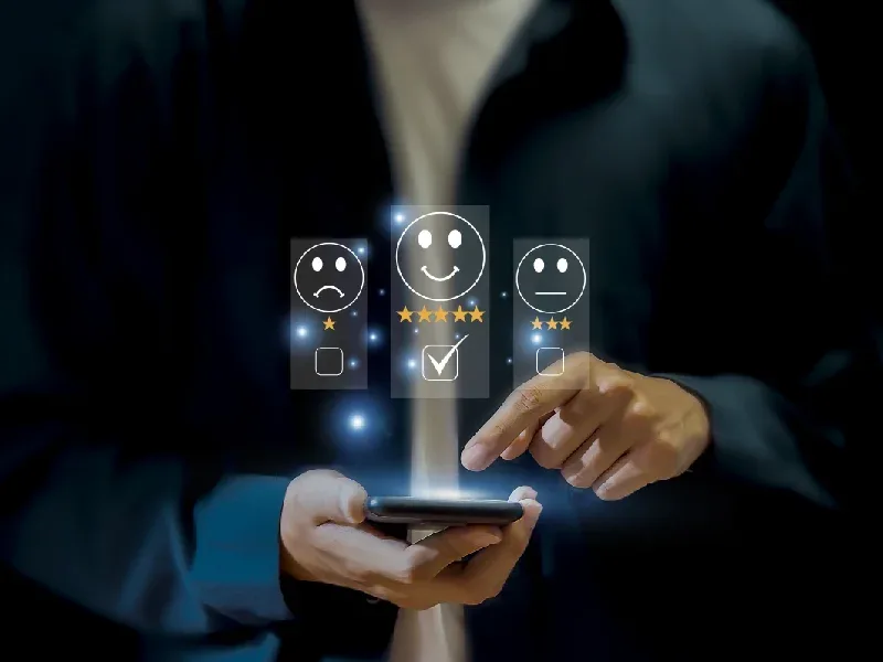 Customer service representative supported by AI chatbot tools on a digital dashboard