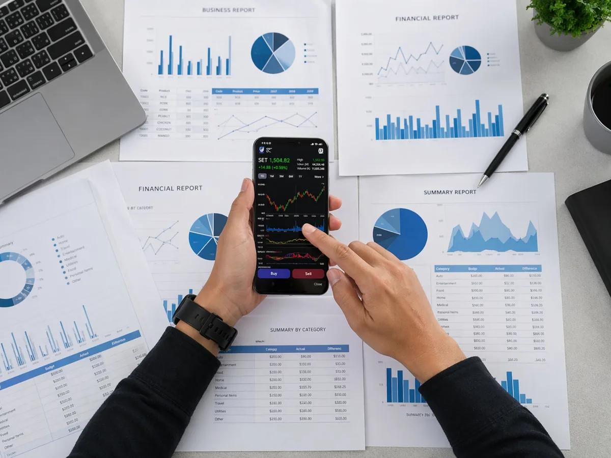Close-up of campaign performance and budget reports