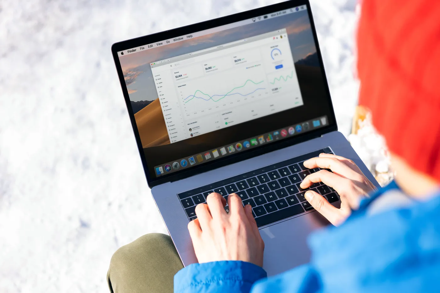 Practice manager reviewing advertising spend and budget reports