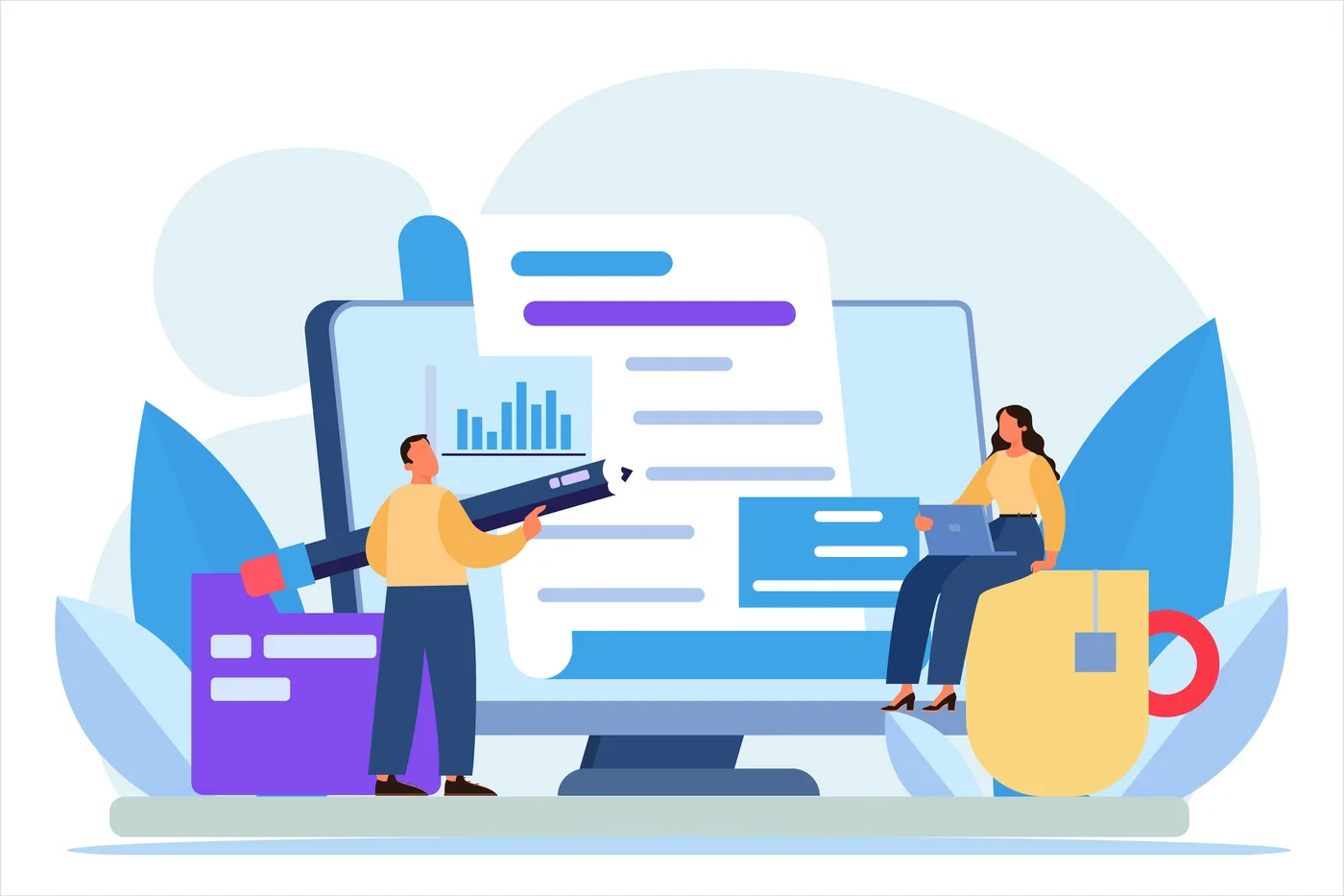 Doctor connecting with patients through digital communication in a healthcare setting