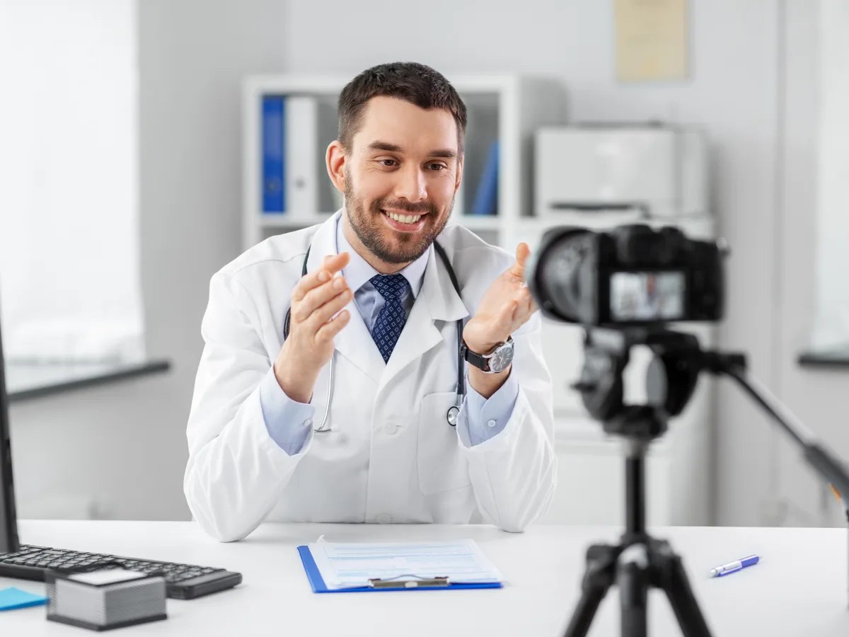 AI chat interface showing a patient asking for healthcare provider recommendations