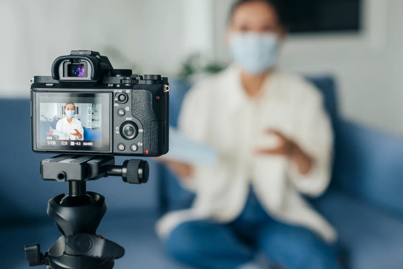 Micro-influencer filming authentic product review content for a brand partnership