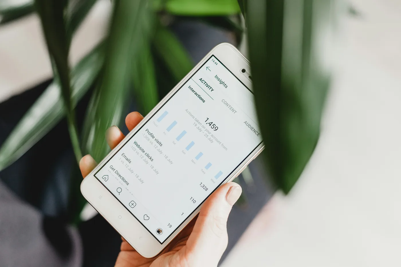 Chiropractic practice website analytics showing patient acquisition data